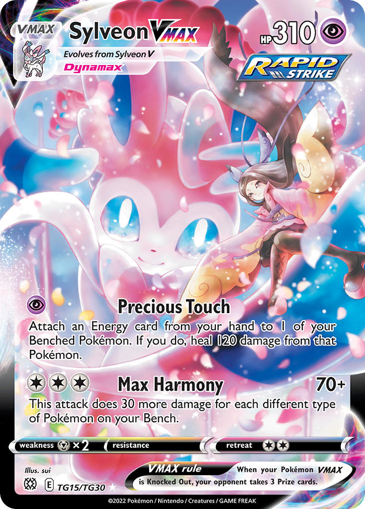 Sylveon VMAX TG15/TG30 Holo Rare VMAX