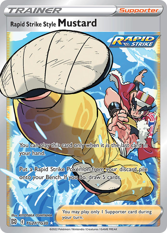 Rapid Strike Style Mustard TG27/TG30 Holo Ultra Rare