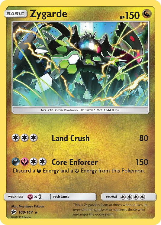 Zygarde 100/147 Holo Rare - MissingNo.