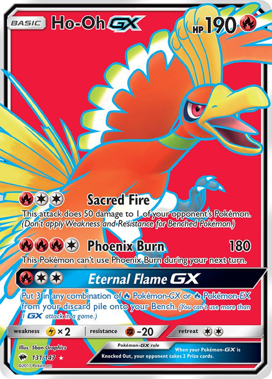Ho-Oh GX 131/147 Holo Ultra Rare GX - MissingNo.