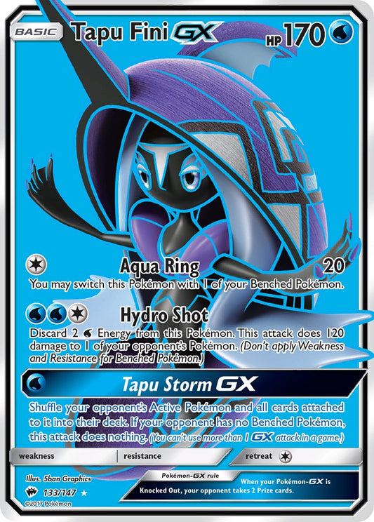 Tapu Fini GX 133/147 Holo Ultra Rare GX - MissingNo.