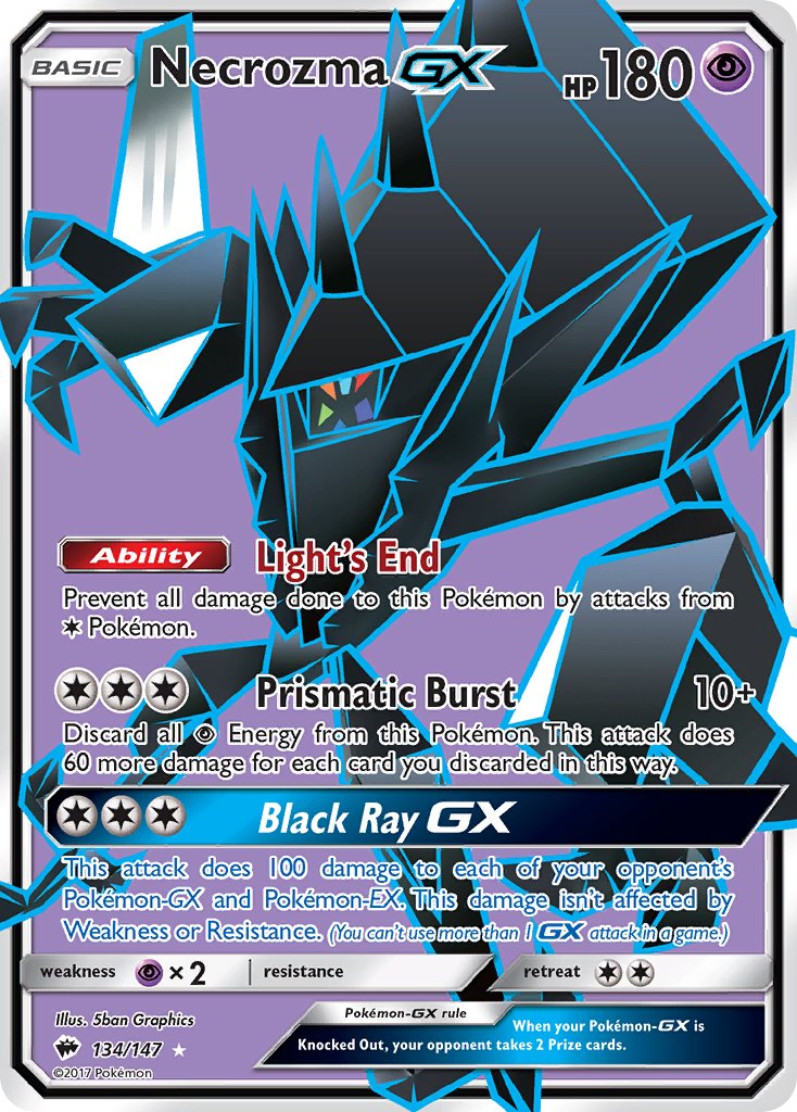 Necrozma GX 134/147 Holo Ultra Rare GX - MissingNo.