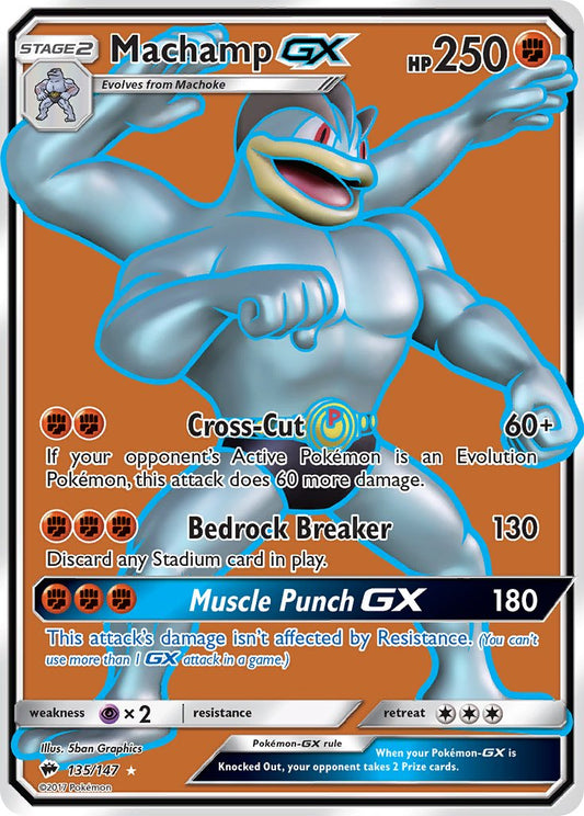 Machamp GX 135/147 Holo Ultra Rare GX - MissingNo.