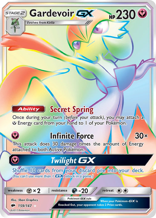 Gardevoir GX 159/147 Rainbow Secret Rare GX - MissingNo.