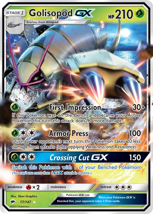 Golisopod GX 17/147 Holo Rare GX - MissingNo.