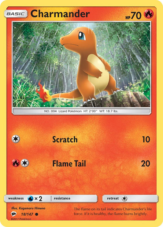 Charmander 18/147 Water Web Holo Charizard-GX Premium Collection Exclusive - MissingNo.