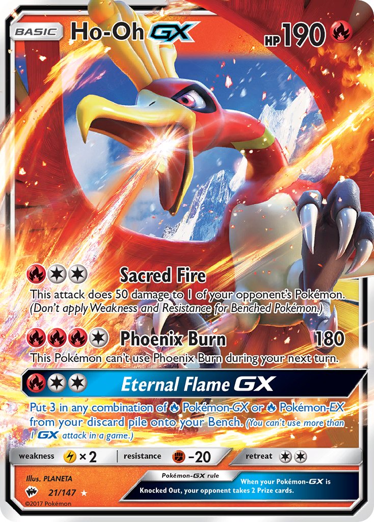 Ho-Oh GX 21/147 Holo Rare GX - MissingNo.