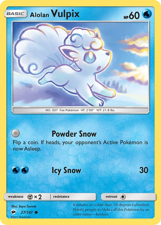 Alolan Vulpix 27/147 Reverse Common - MissingNo.