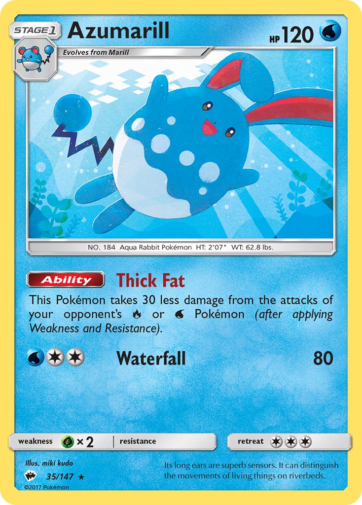 Azumarill 35/147 Non-Holo Rare - MissingNo.