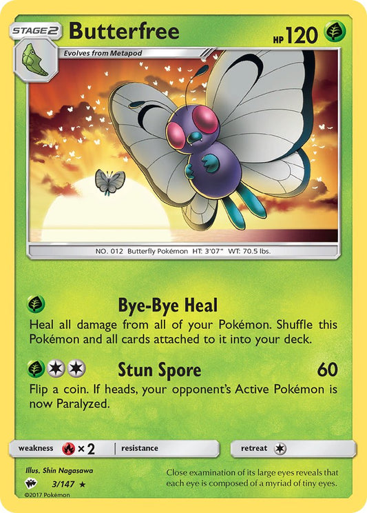 Butterfree 3/147 Reverse Rare - MissingNo.