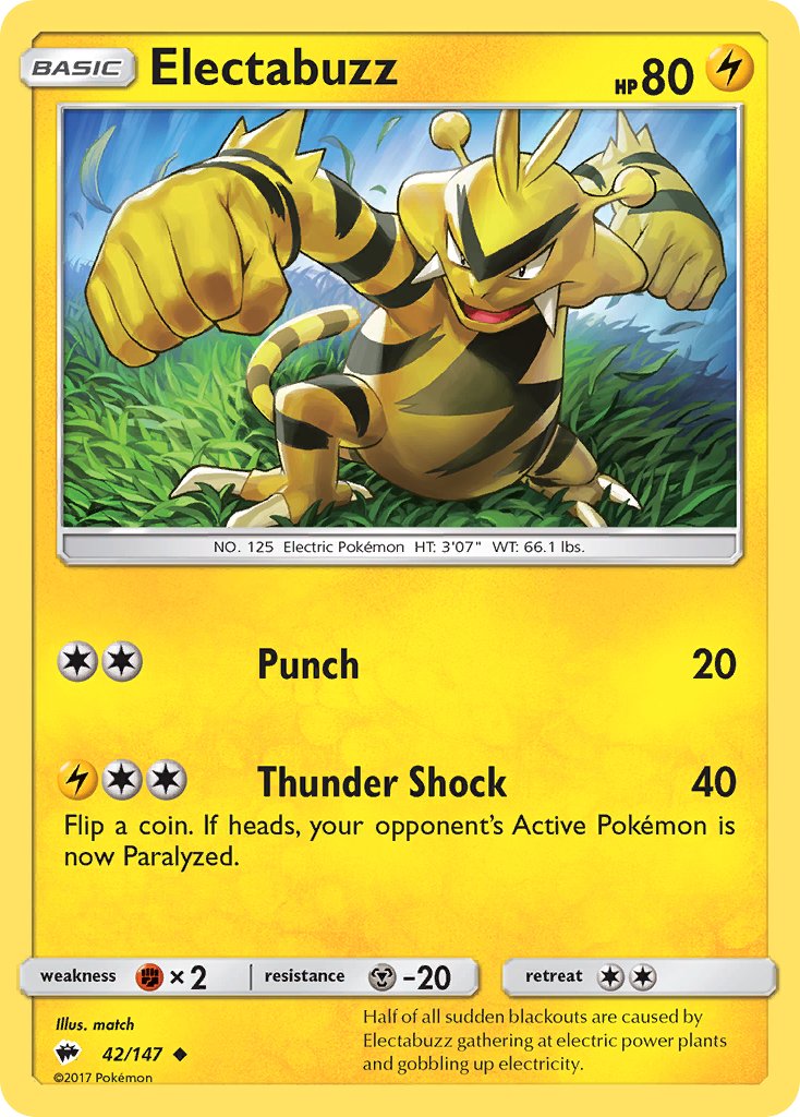 Electabuzz 42/147 Reverse Uncommon - MissingNo.