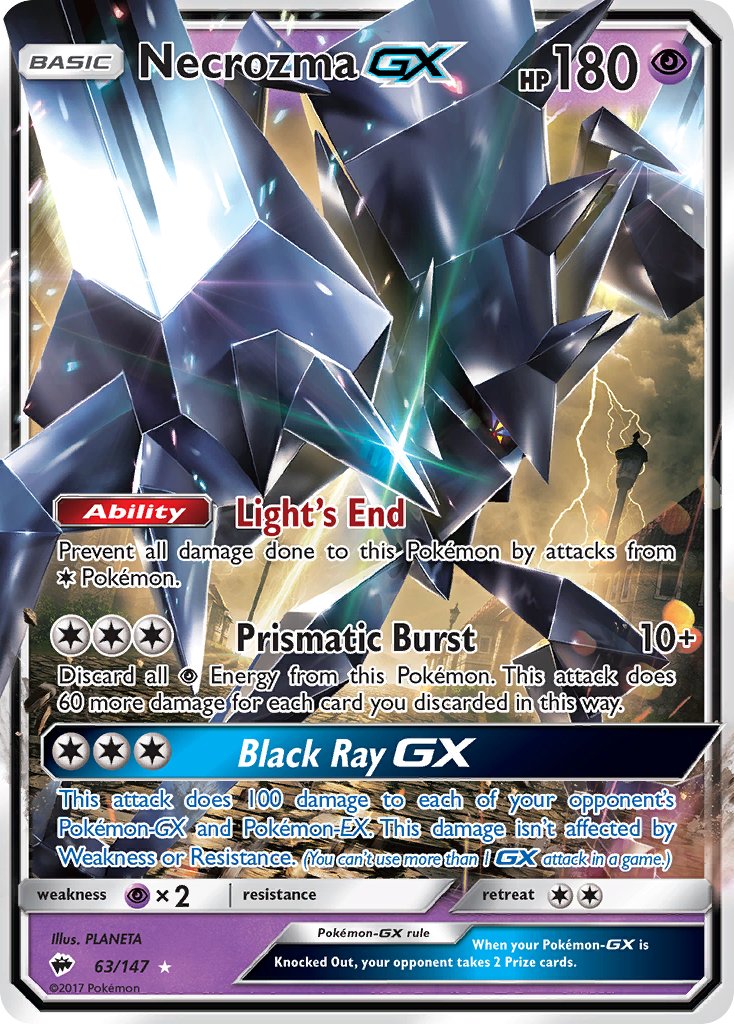 Necrozma GX 63/147 Holo Rare GX - MissingNo.