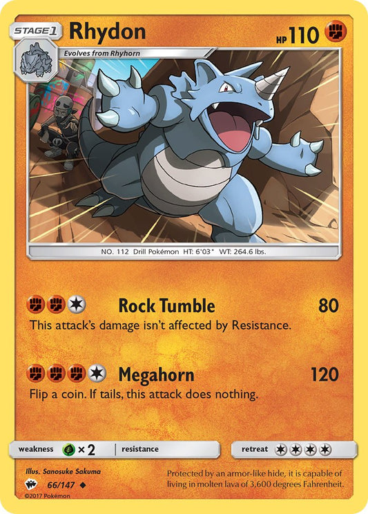 Rhydon 66/147 Uncommon - MissingNo.