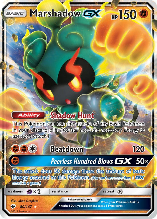 Marshadow GX 80/147 Holo Rare GX - MissingNo.