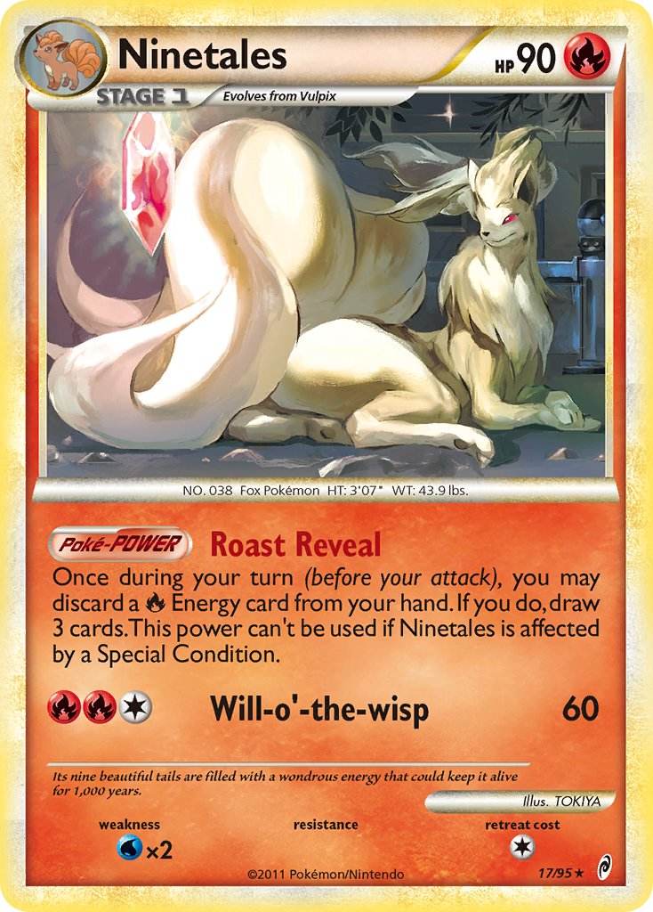 Ninetales 17/95 Reverse Rare - MissingNo.