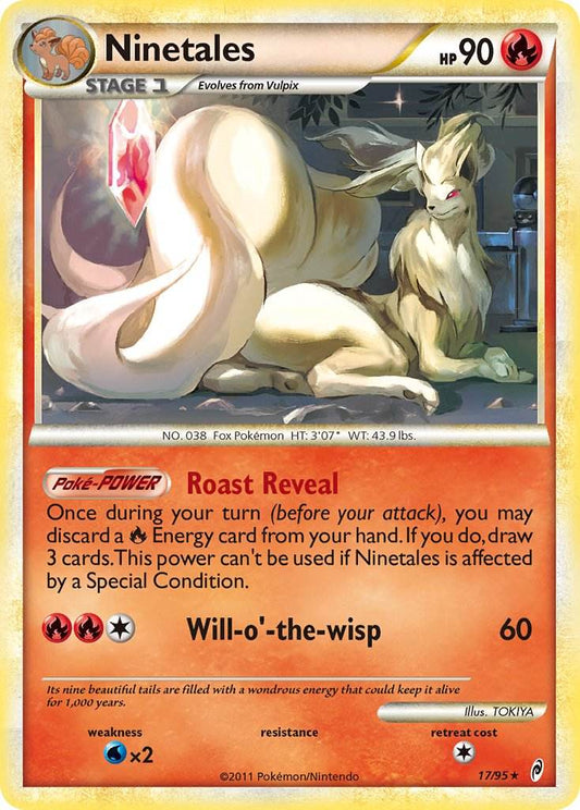 Ninetales 17/95 Reverse Rare - MissingNo.