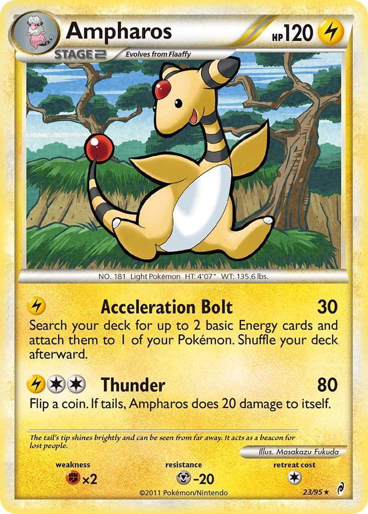 Ampharos 23/95 Reverse Rare - MissingNo.
