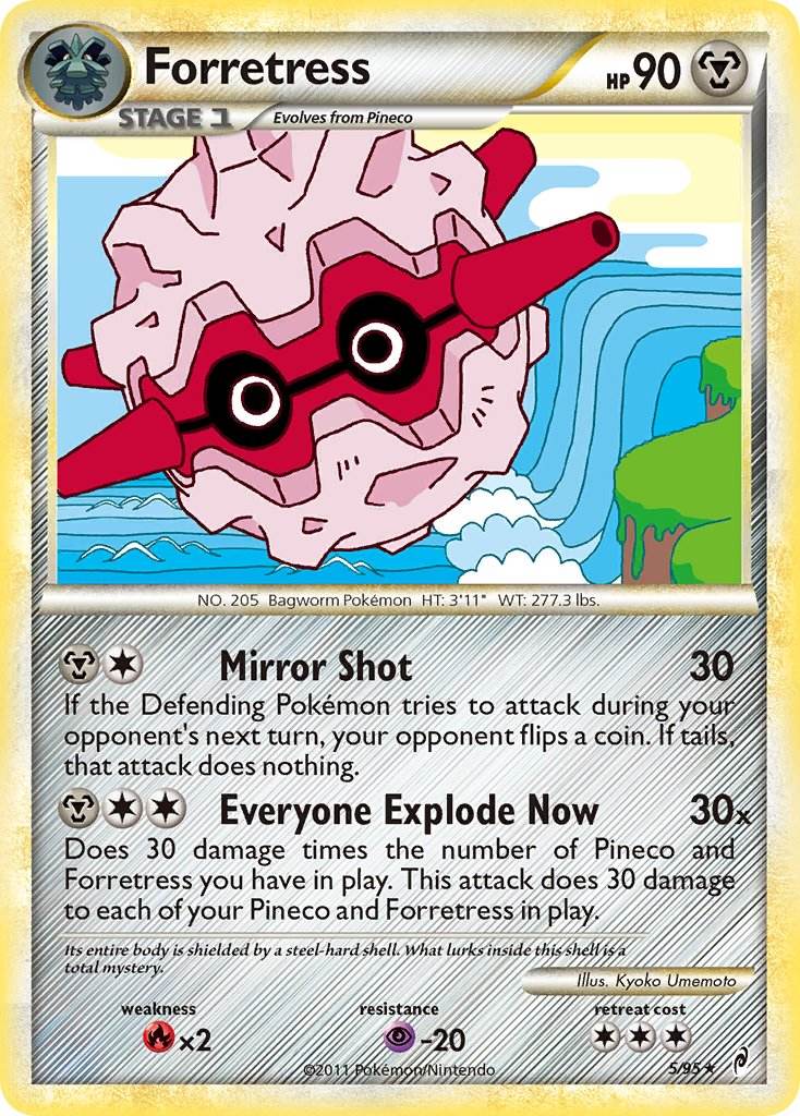 Forretress 5/95 Reverse Rare - MissingNo.