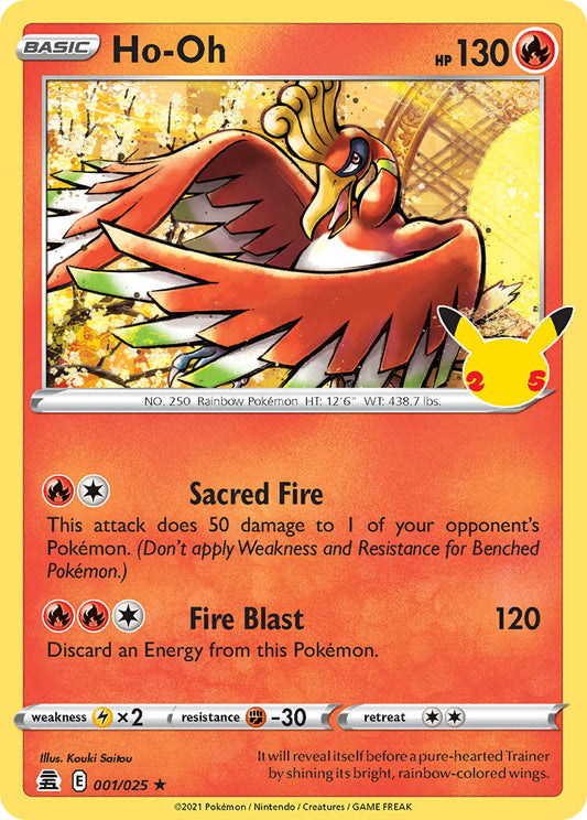 Ho-Oh 1/25 Holo Rare