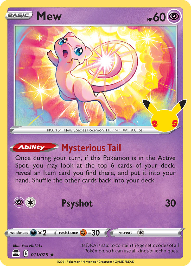 Mew 11/25 Holo Rare