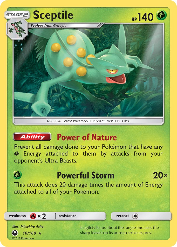 Sceptile 10/168 Non-Holo Rare - MissingNo.