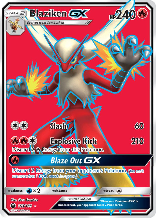 Blaziken GX 153/168 Holo Ultra Rare GX - MissingNo.