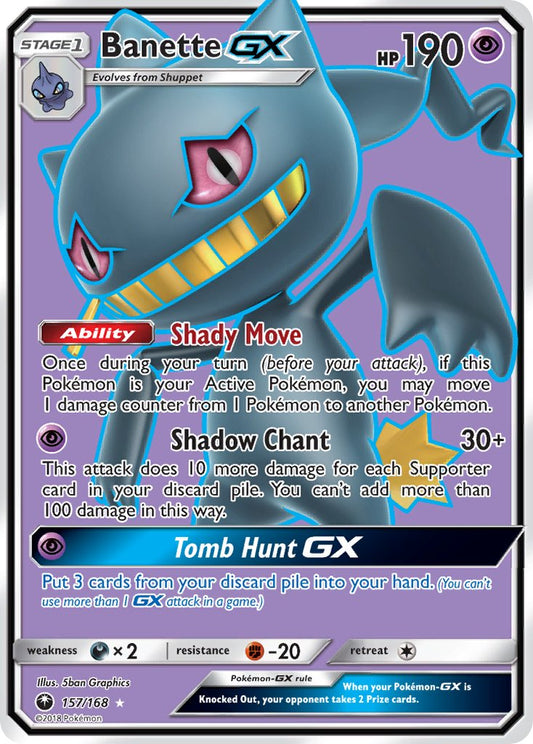 Banette GX 157/168 Holo Ultra Rare GX - MissingNo.
