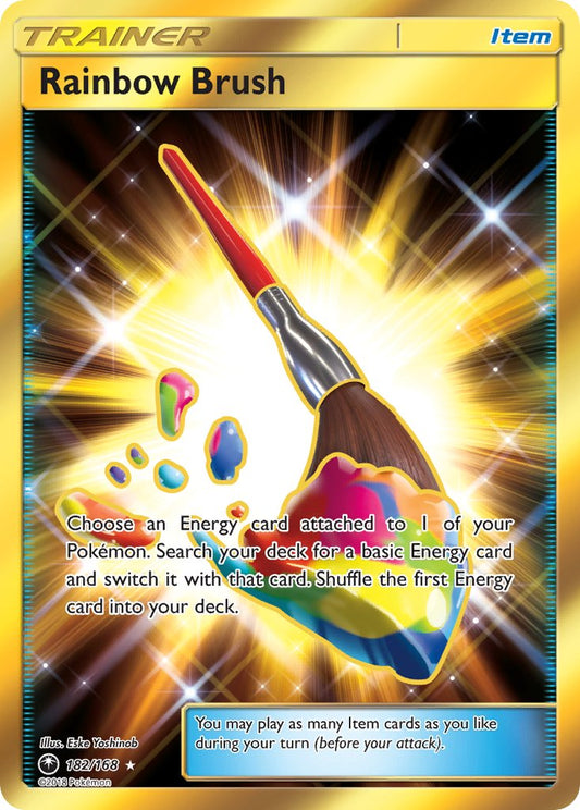 Rainbow Brush 182/168 Gold Secret Rare - MissingNo.
