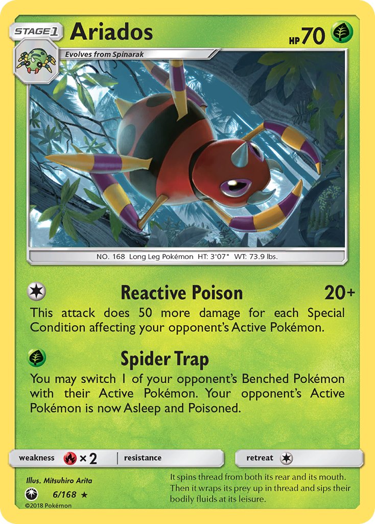 Ariados 6/168 Holo Rare - MissingNo.