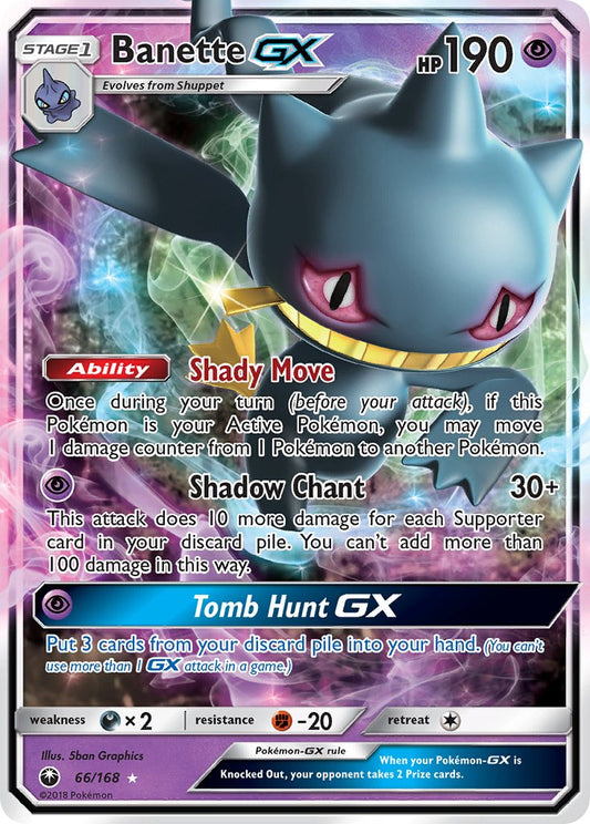 Banette GX 66/168 Holo Rare GX - MissingNo.