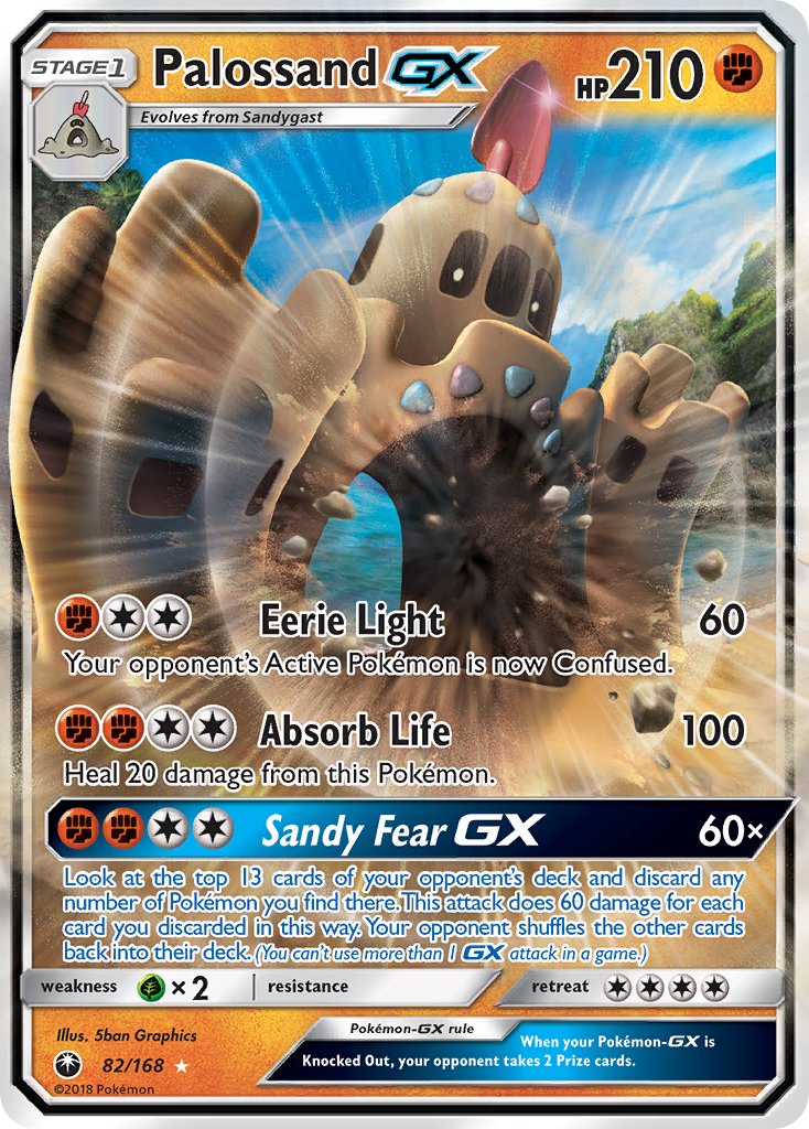 Palossand GX 82/168 Holo Rare GX - MissingNo.