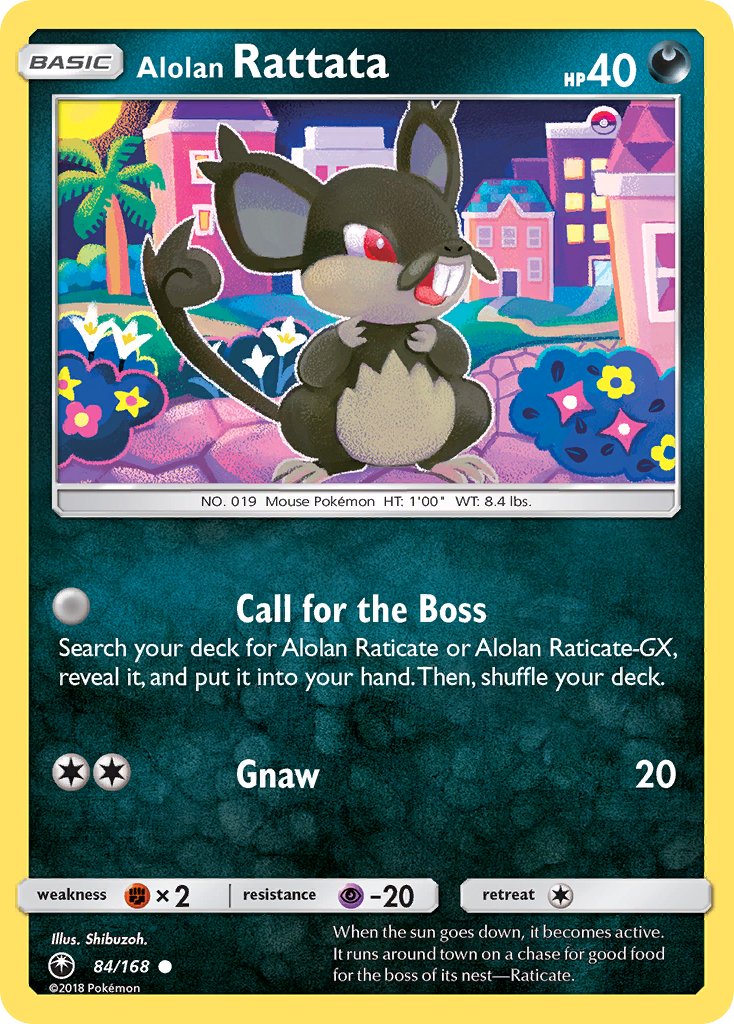 Alolan Rattata 84/168 Reverse Common - MissingNo.