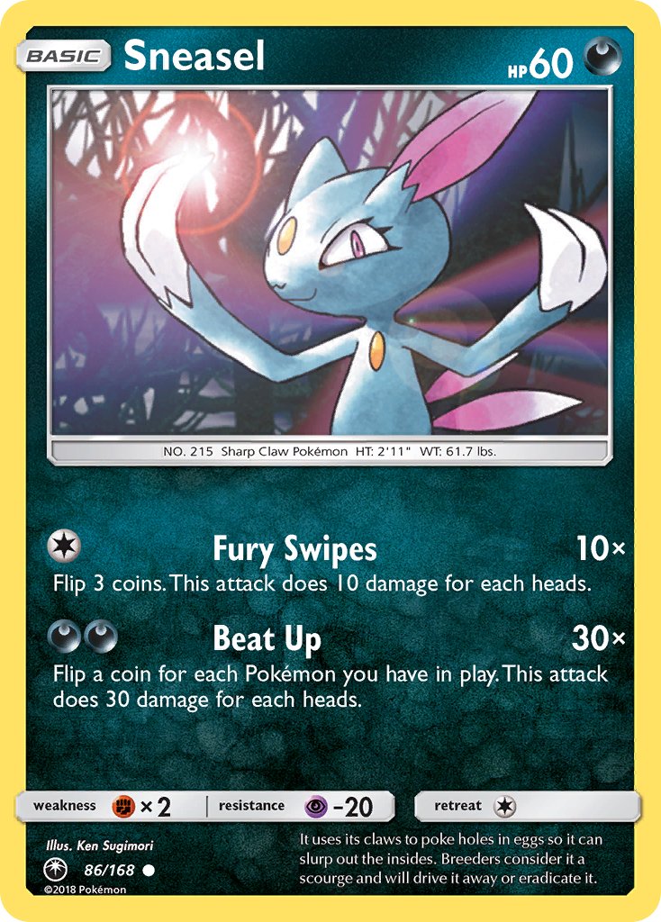 Sneasel 86/168 Reverse Common - MissingNo.