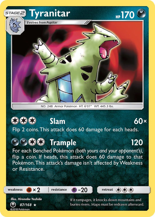 Tyranitar 87/168 Reverse Rare - MissingNo.