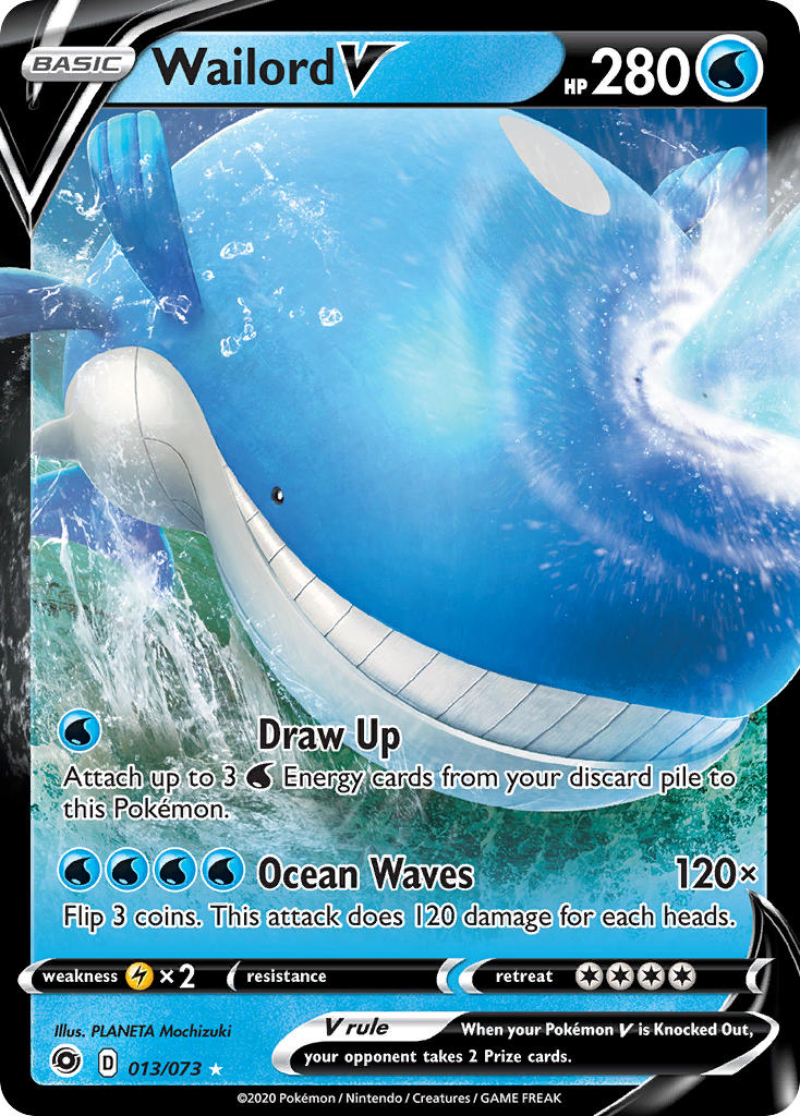 Wailord V 013/073 Holo Rare V - MissingNo.