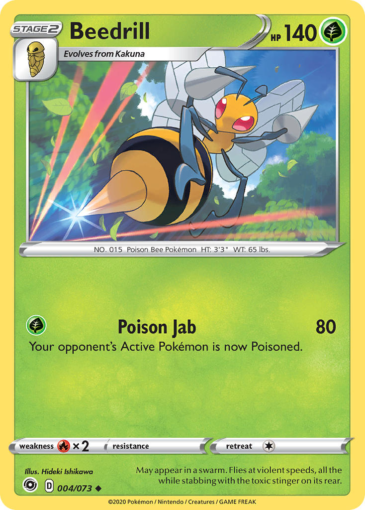 Beedrill 004/073 Reverse Uncommon - MissingNo.