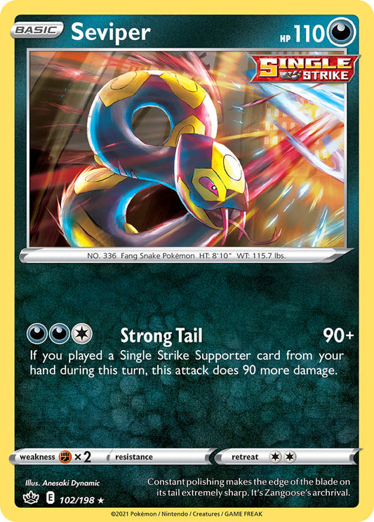 Seviper 102/198 Non-Holo Rare
