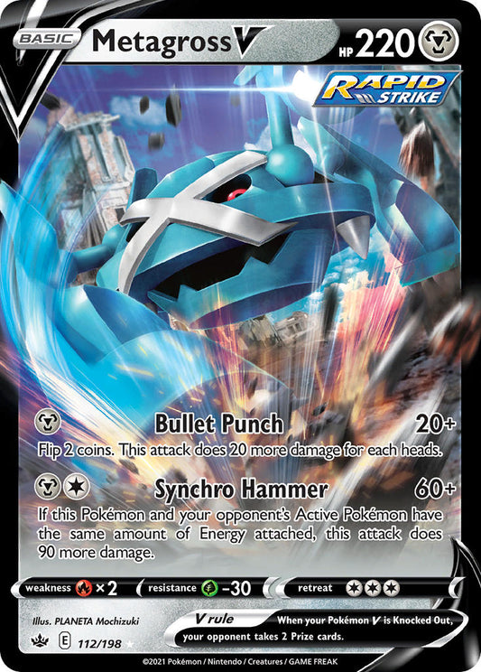 Metagross V 112/198 Holo Rare V