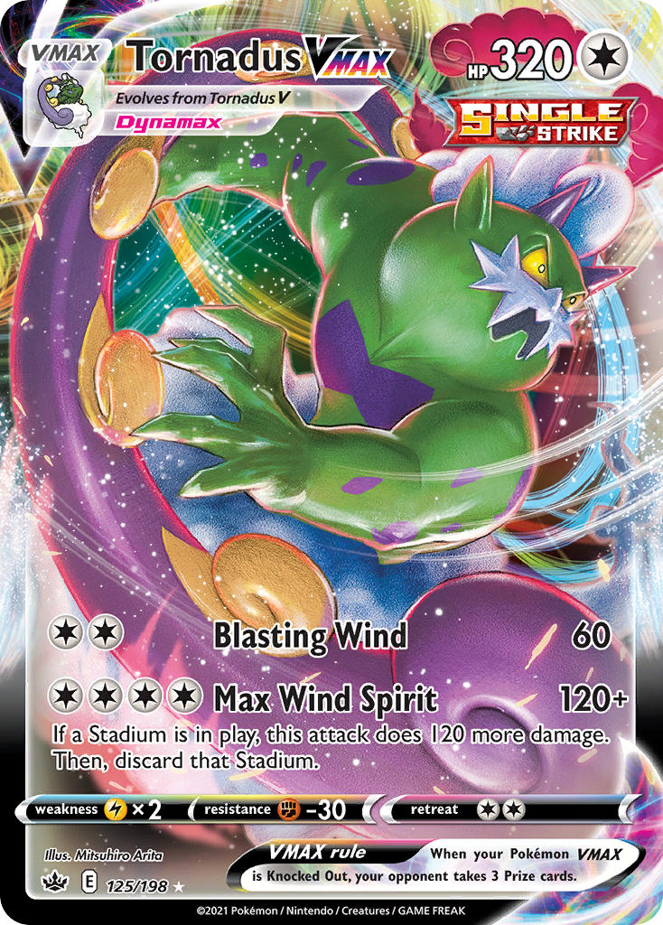 Tornadus VMAX 125/198 Holo Rare VMAX