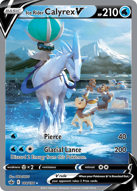 Ice Rider Calyrex V 164/198 Holo Ultra Rare V