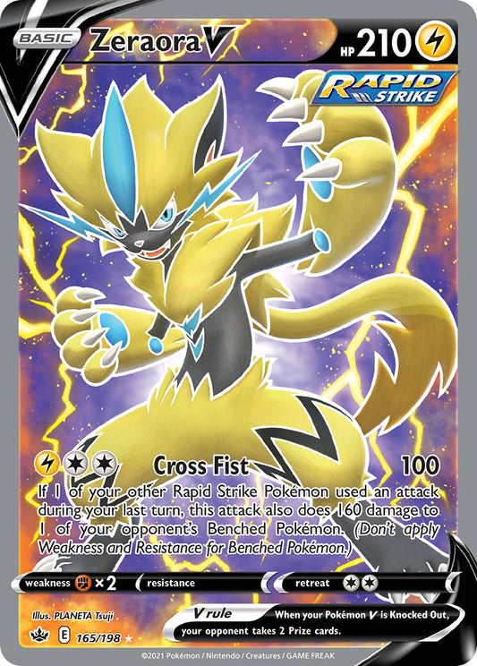 Zeraora V 165/198 Holo Ultra Rare V