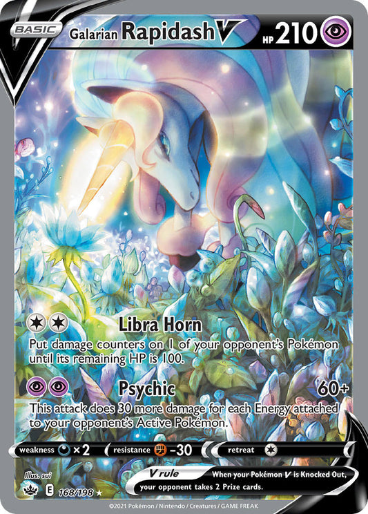 Galarian Rapidash V 168/198 Holo Ultra Rare V