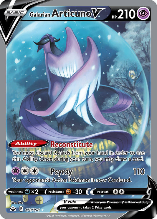 Galarian Articuno V 170/198 Holo Ultra Rare V