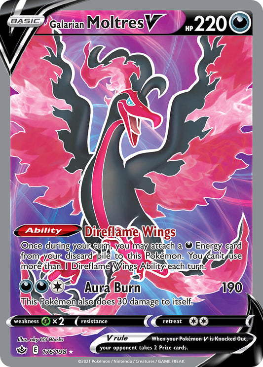 Galarian Moltres V 176/198 Holo Ultra Rare V