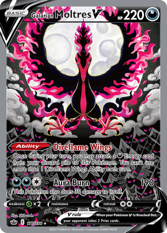 Galarian Moltres V 177/198 Holo Ultra Rare V