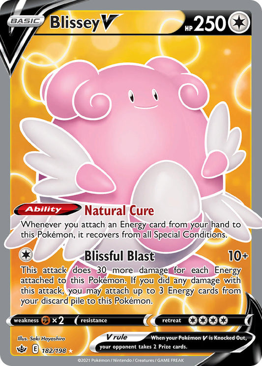 Blissey V 182/198 Holo Ultra Rare V