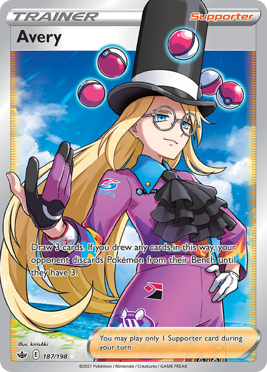 Avery 187/198 Holo Ultra Rare
