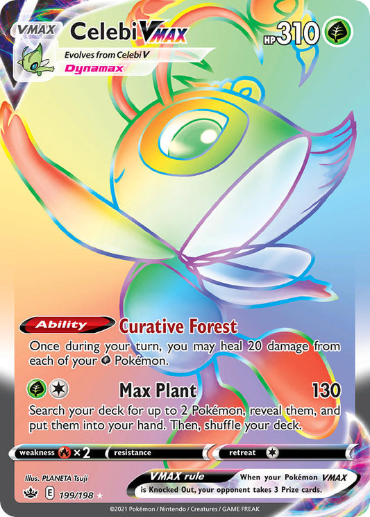 Celebi VMAX 199/198 Rainbow Secret Rare VMAX