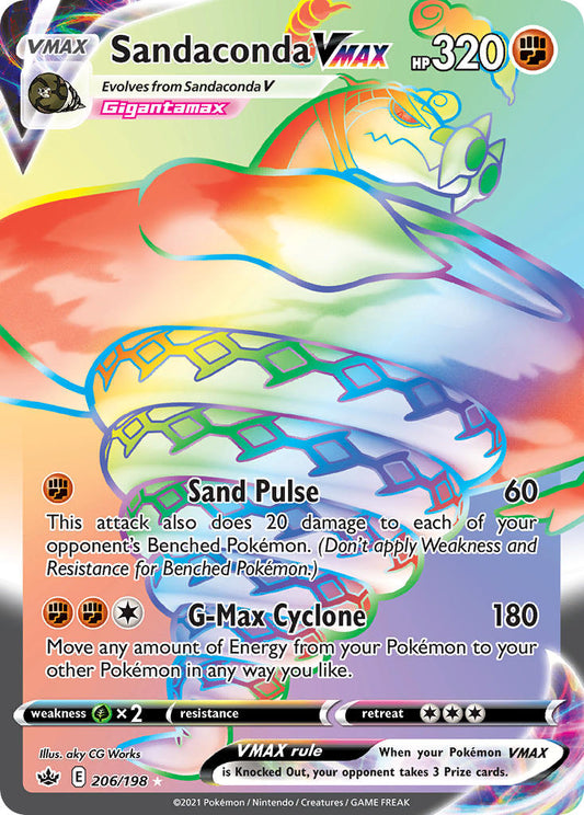 Sandaconda VMAX 206/198 Rainbow Secret Rare VMAX
