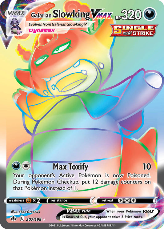 Galarian Slowking VMAX 207/198 Rainbow Secret Rare VMAX